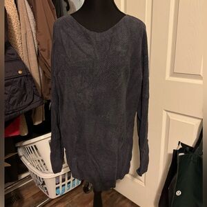 Barefoot Dreams CozyChic Ultra Lite Midnight Blue Crew Neck Sweater